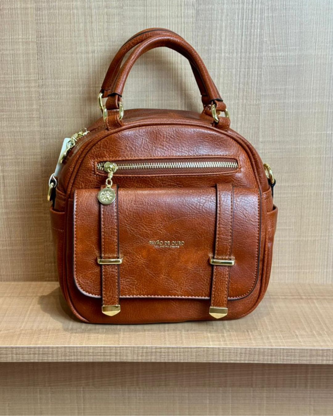 Bolsa Pavão de Ouro Bege claro (off-white)