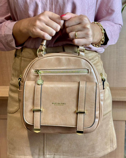 Bolsa Pavão de Ouro Bege claro (off-white)