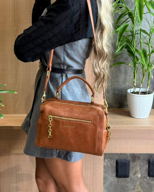 Bolsa Pavão de Ouro Caramelo EE0F7