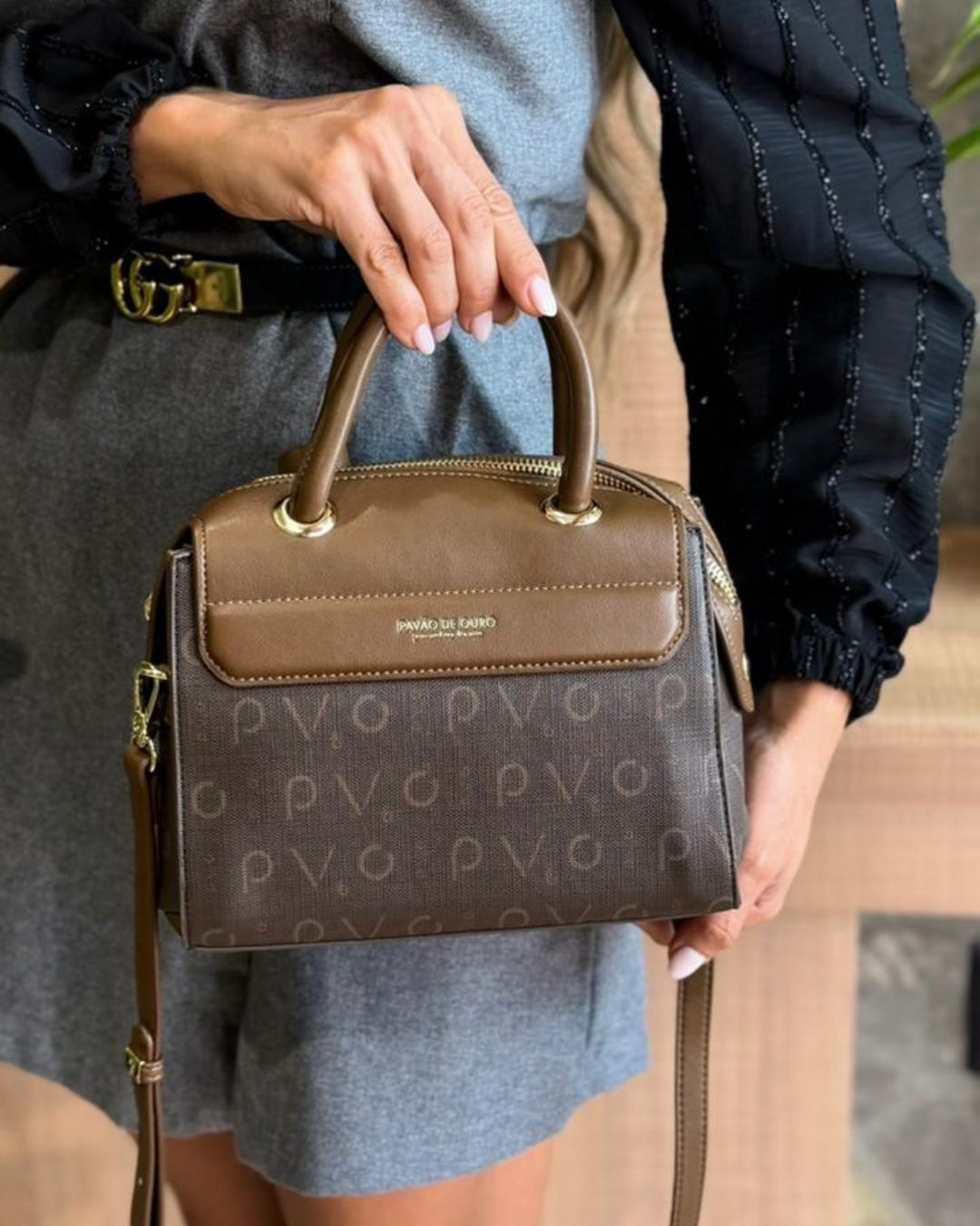 Bolsa pavao de ouro