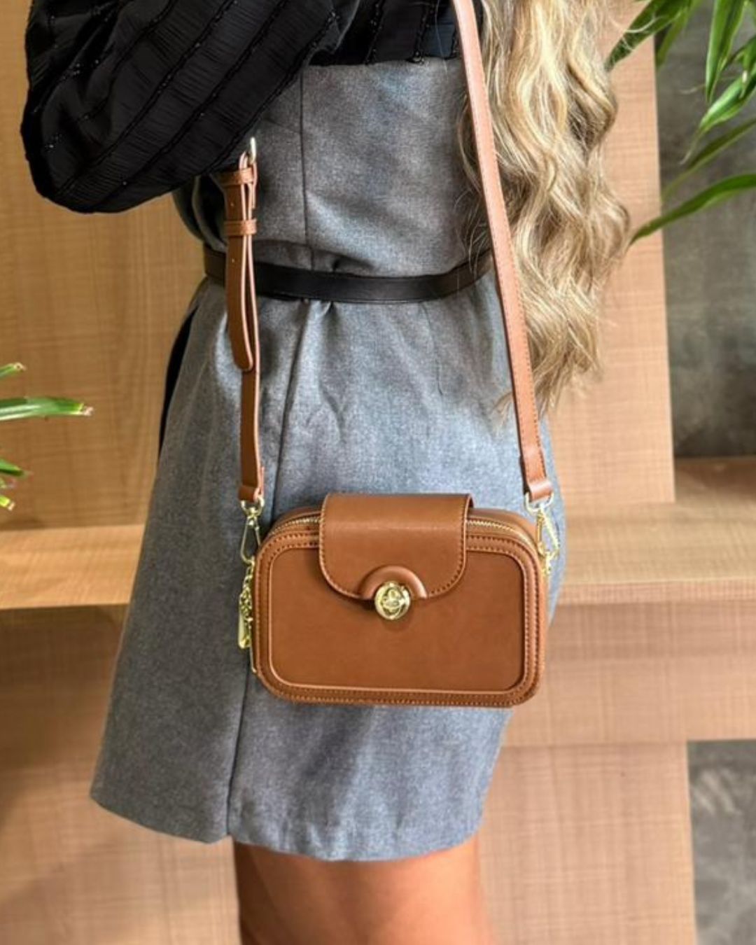 Bolsa Pavão de Ouro Caramelo 80775