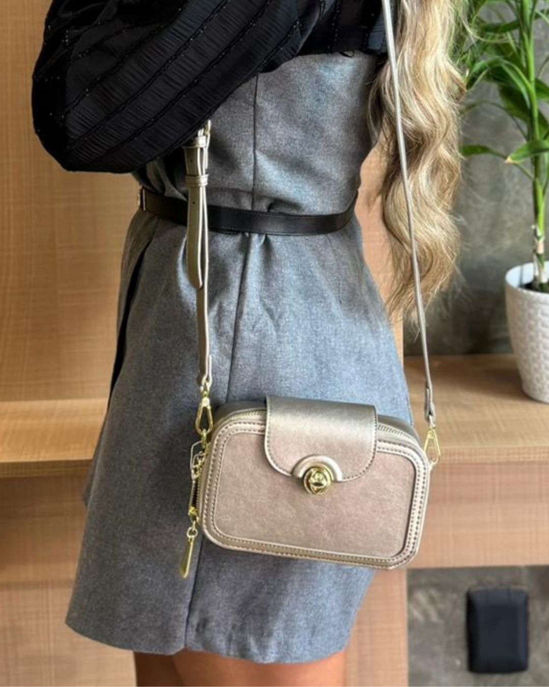 Bolsa Pavão de Ouro Caramelo 80775